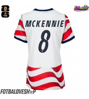 Spojené státy Weston McKennie #8 Dámské Domácí Dres MS 2026 Krátký Rukáv